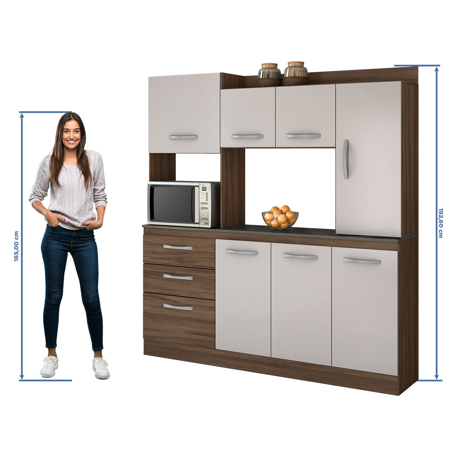 Mueble De Cocina Casaideal Tamara / 7 Puertas / 3 Cajones image number 4.0